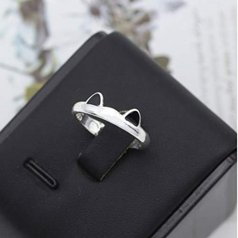 Bague oreilles de chat noires - Le Petit Fermier