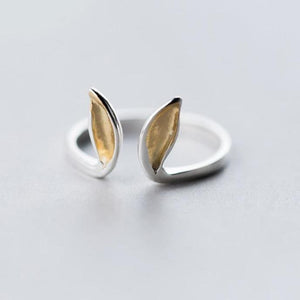 Bague oreilles de lapin dorées - Le Petit Fermier