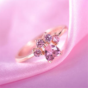 Bague patte de chat cristal - Le Petit Fermier