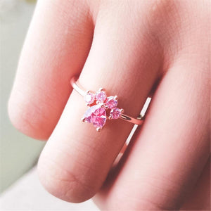 Bague patte de chat cristal - Le Petit Fermier