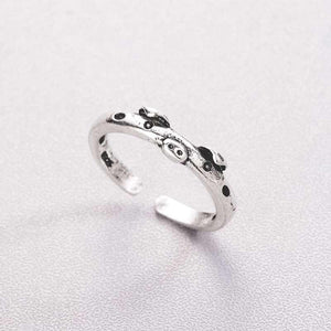 Bague petit cochon argentée - Le Petit Fermier