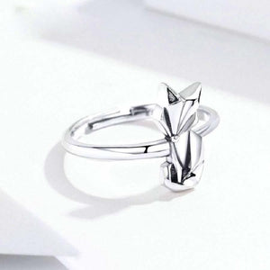 Bague renard redimensionnable en argent véritable - Le Petit Fermier