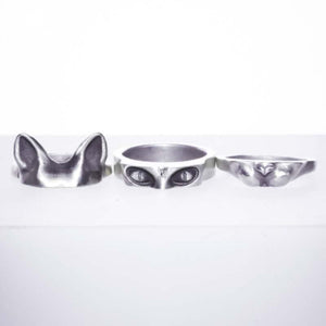 Bague tête de chat tournante - Le Petit Fermier