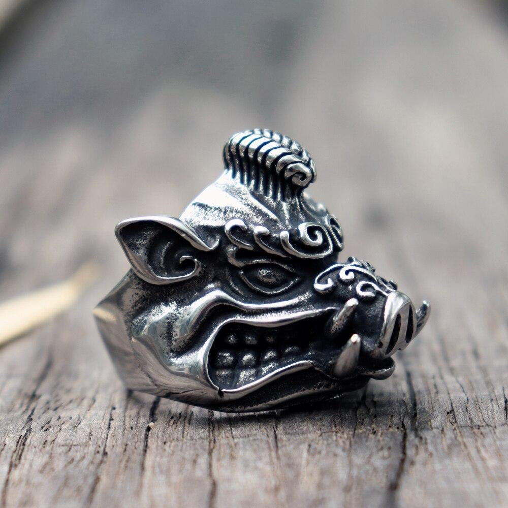 Bague vintage cochon - Le Petit Fermier