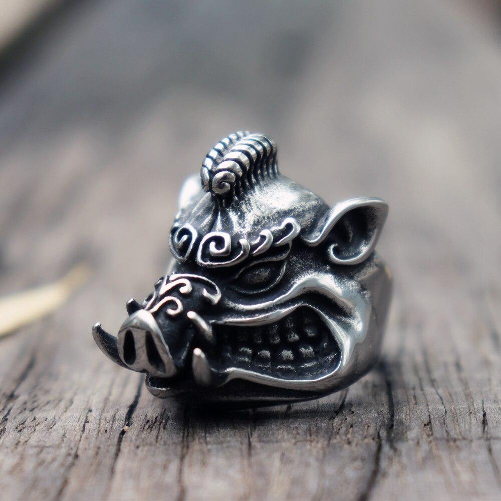 Bague vintage cochon - Le Petit Fermier
