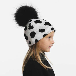 Bonnet vache avec pompon - Le Petit Fermier