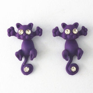 Boucles d'oreilles chat mignon - Le Petit Fermier