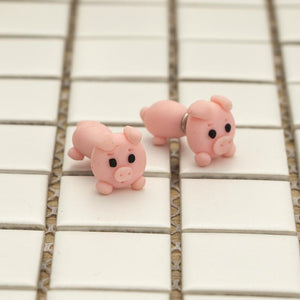 Boucles d'oreilles cochon faites main - Le Petit Fermier