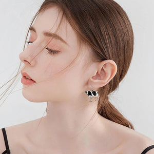 Boucles d'oreilles les vaches laitières - Le Petit Fermier