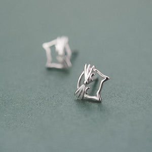 Boucles d'oreilles tête de chat - Le Petit Fermier