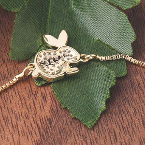 Bracelet lapin en cristal - Le Petit Fermier