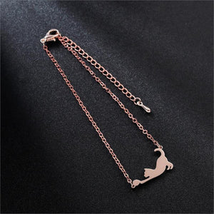 Bracelet rose gold chat - Le Petit Fermier