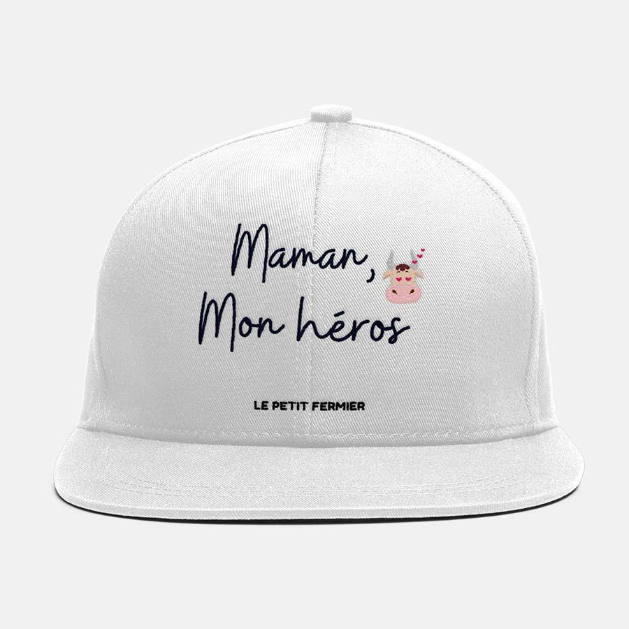 Casquette blanche maman mon héros - Le Petit Fermier