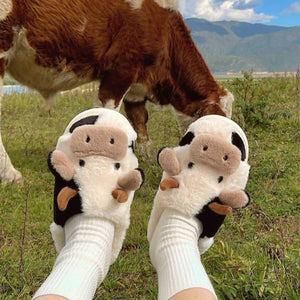 Chausson vache (+un porte clé vache offert) - Le Petit Fermier