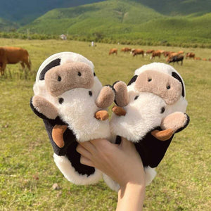 Chausson vache (+un porte clé vache offert) - Le Petit Fermier