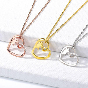 Collier cœur de cristal et lapin - Le Petit Fermier