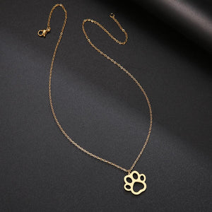 Collier doré patte de chien - Le Petit Fermier