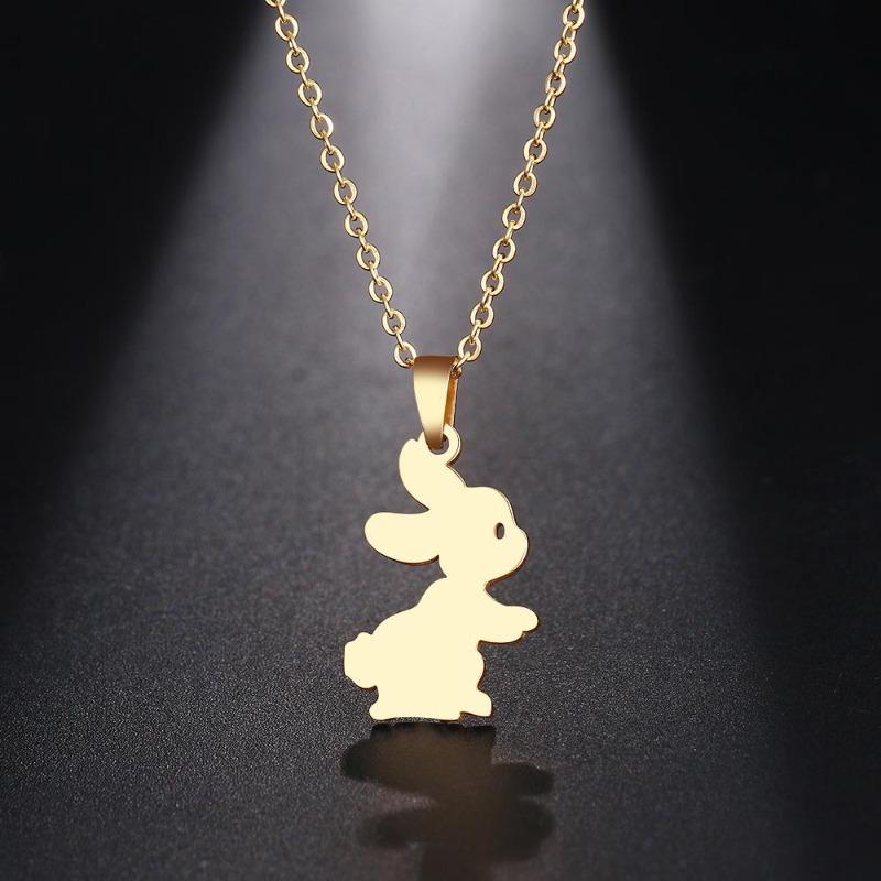 Collier lapin doré - Le Petit Fermier