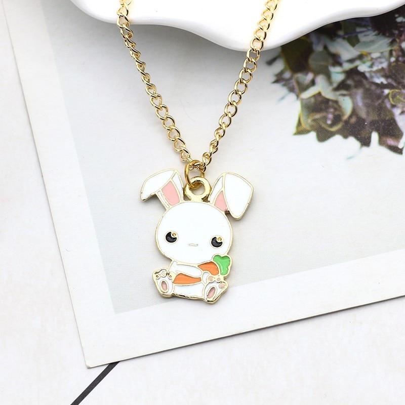 Collier lapin kawaii et sa carotte - Le Petit Fermier