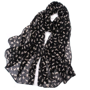 Foulard chat en mousseline de soi - Le Petit Fermier