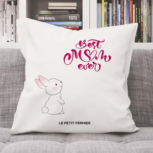 Housse de coussin best mum ever - Le Petit Fermier