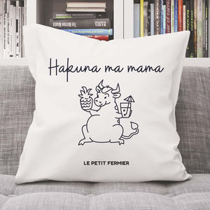 Housse de coussin Hakuna ma Mama - Le Petit Fermier