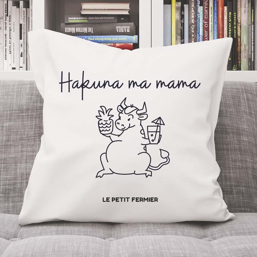 Housse de coussin Hakuna ma Mama - Le Petit Fermier