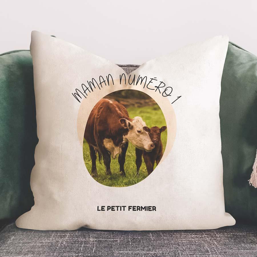 Housse de coussin maman numéro 1 - Le Petit Fermier
