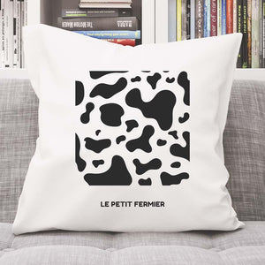 Housse de coussin motif vache - Le Petit Fermier