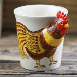 Mug coq en porcelaine - Le Petit Fermier