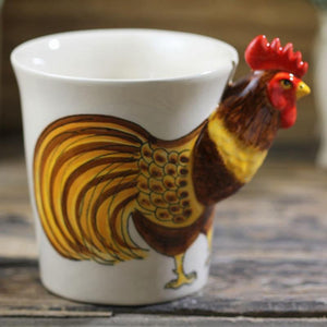 Mug coq en porcelaine - Le Petit Fermier
