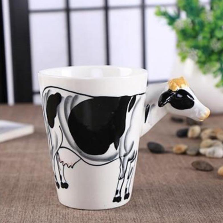 Mug Vache Sonore Amusant - Mug Rigolo Avec Effet Sonore - Occasion Blanc
