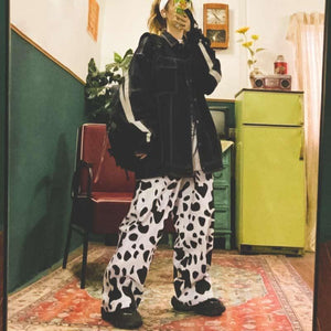 Pantalon ample à motif vache - Le Petit Fermier