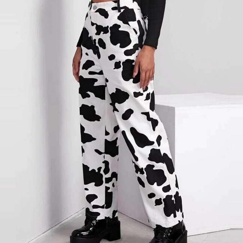 Pantalon évasé à motif vache - Le Petit Fermier