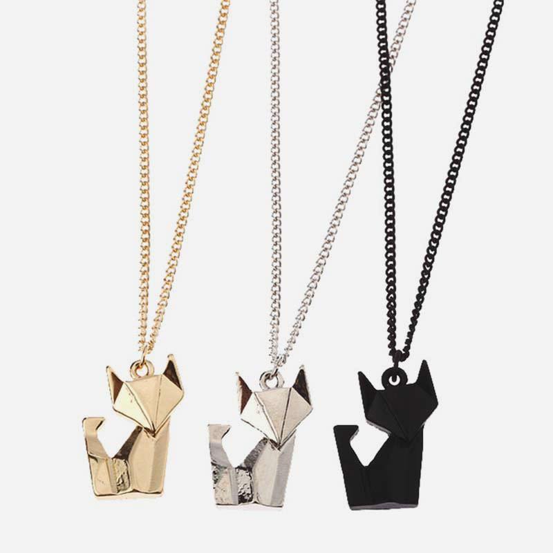 Pendentif renard origami - Le Petit Fermier