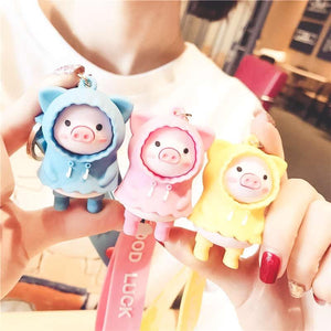 Porte-clé cochon jaune - Le Petit Fermier