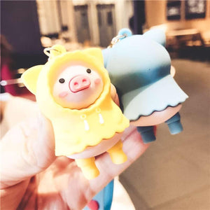 Porte-clé cochon jaune - Le Petit Fermier