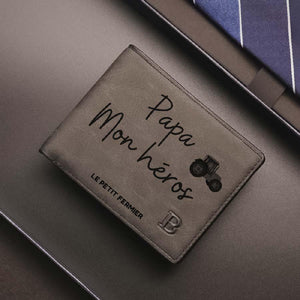Portefeuille papa mon héros - Le Petit Fermier