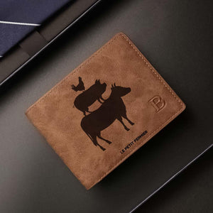 Portefeuille poule, vache, cochon - Le Petit Fermier