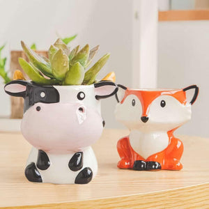Pot de fleur en céramique vache - Le Petit Fermier
