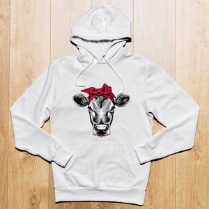 Sweat à capuche vache bandana - Le Petit Fermier