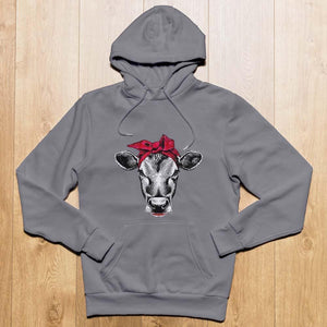 Sweat à capuche vache bandana - Le Petit Fermier