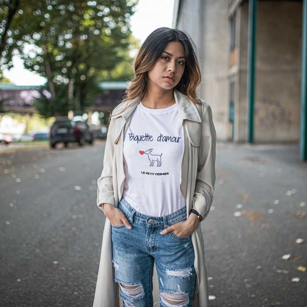 T-shirt biquette d'amour - Le Petit Fermier