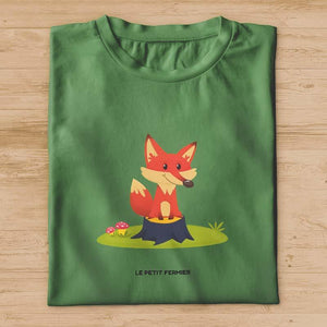 T-shirt femme renard de la forêt - Le Petit Fermier