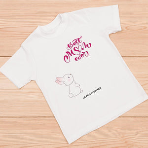 T-shirt lapin best mum ever - Le Petit Fermier