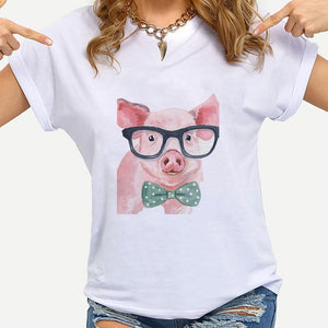 T-shirt le cochon à lunette - Le Petit Fermier