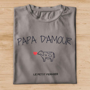 T-shirt papa d'amour - Le Petit Fermier
