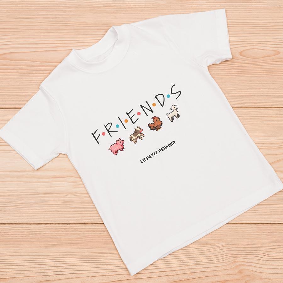 T-shirt pixel FRIENDS - Le Petit Fermier