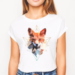 T-shirt tendance origami renard - Le Petit Fermier