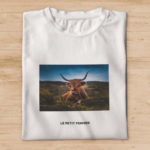 T-shirt vache Highland - Le Petit Fermier